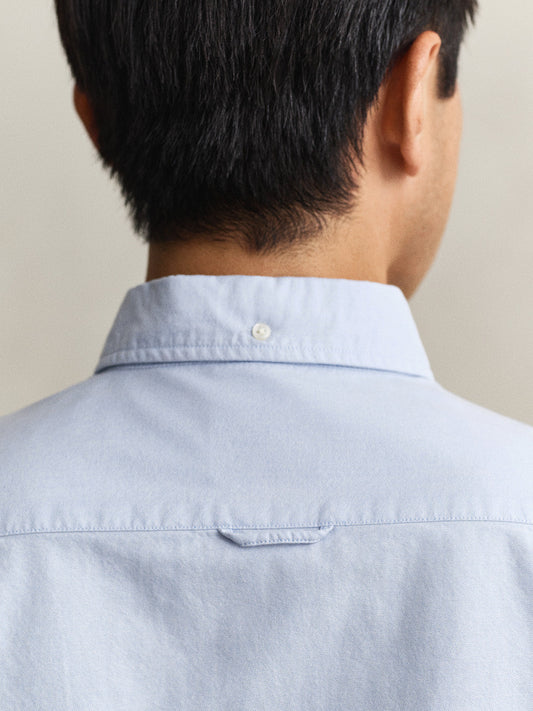 GANT Men Blue Slim Fit Oxford Shirt