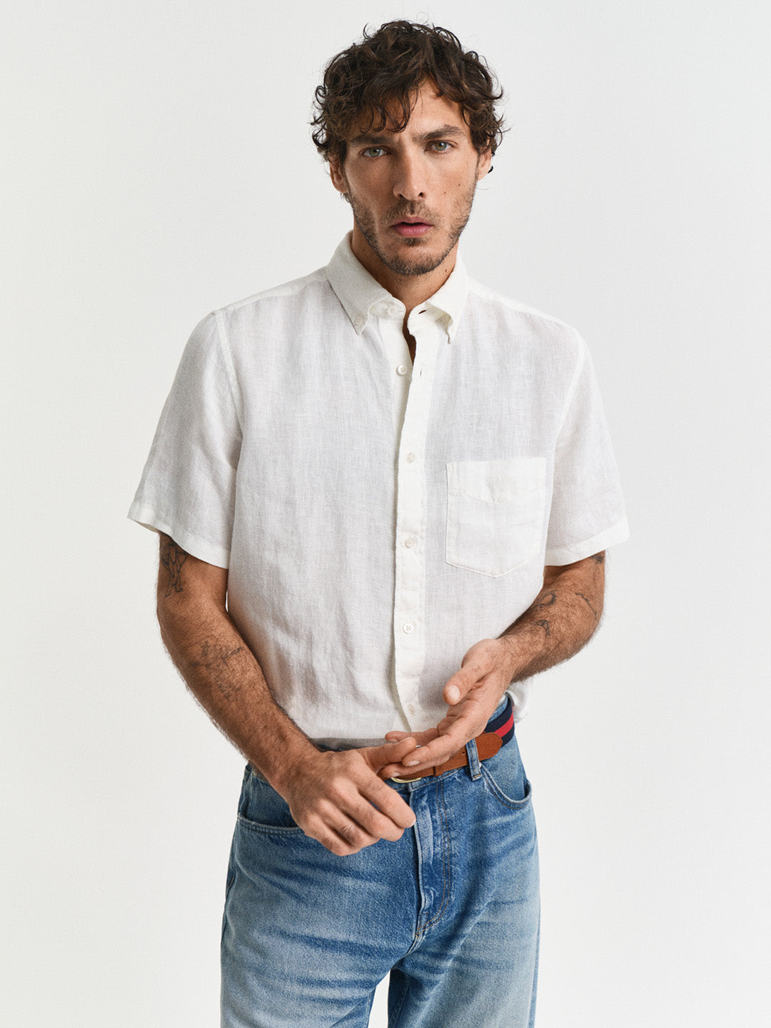 White Linen Shirt