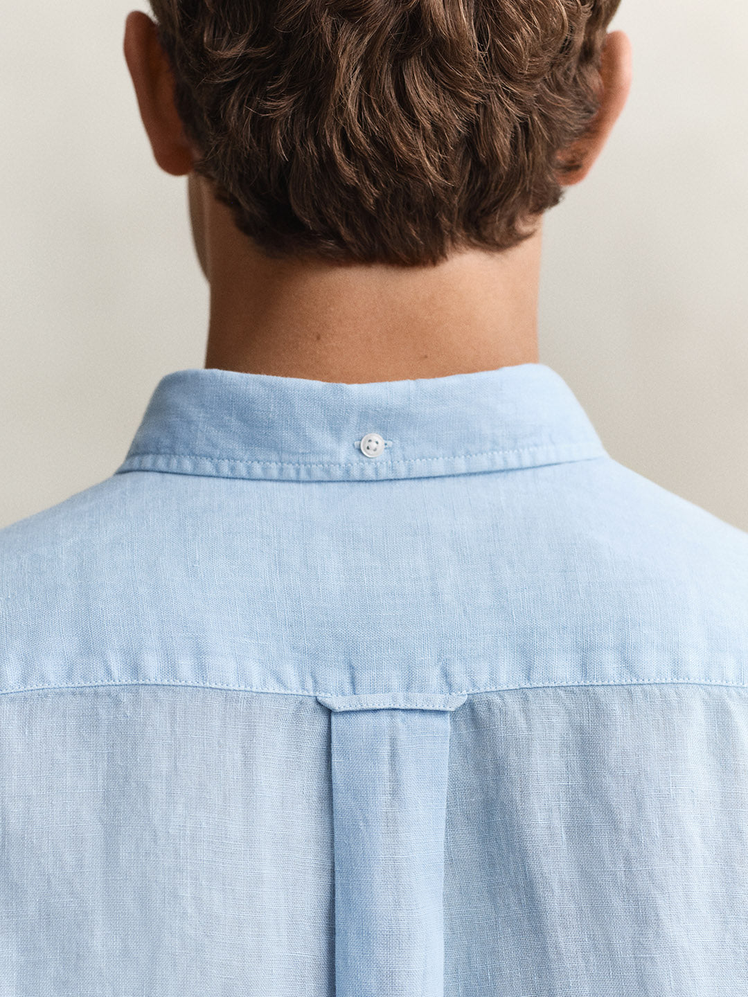 Gant Men Pure Linen Blue Shirt