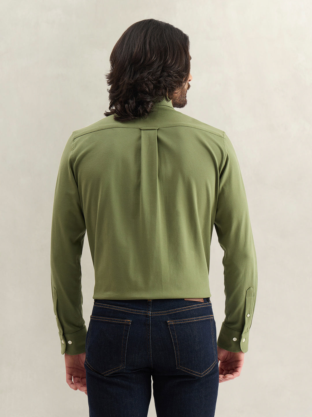 Gant Men Solid Green Shirt