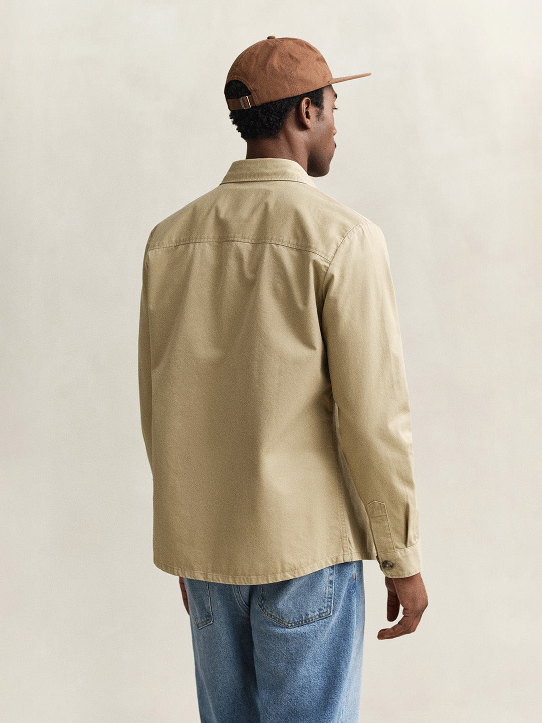 Gant Men Beige Solid Regular Fit Pure Cotton Shirt