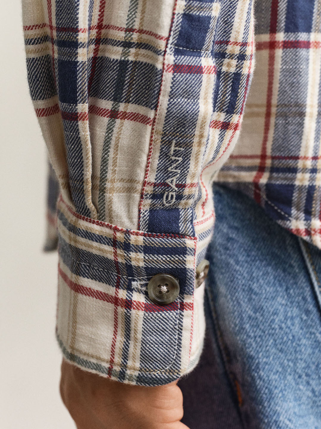 GANT Men Multicolor Checked Patch Pocket Shirt