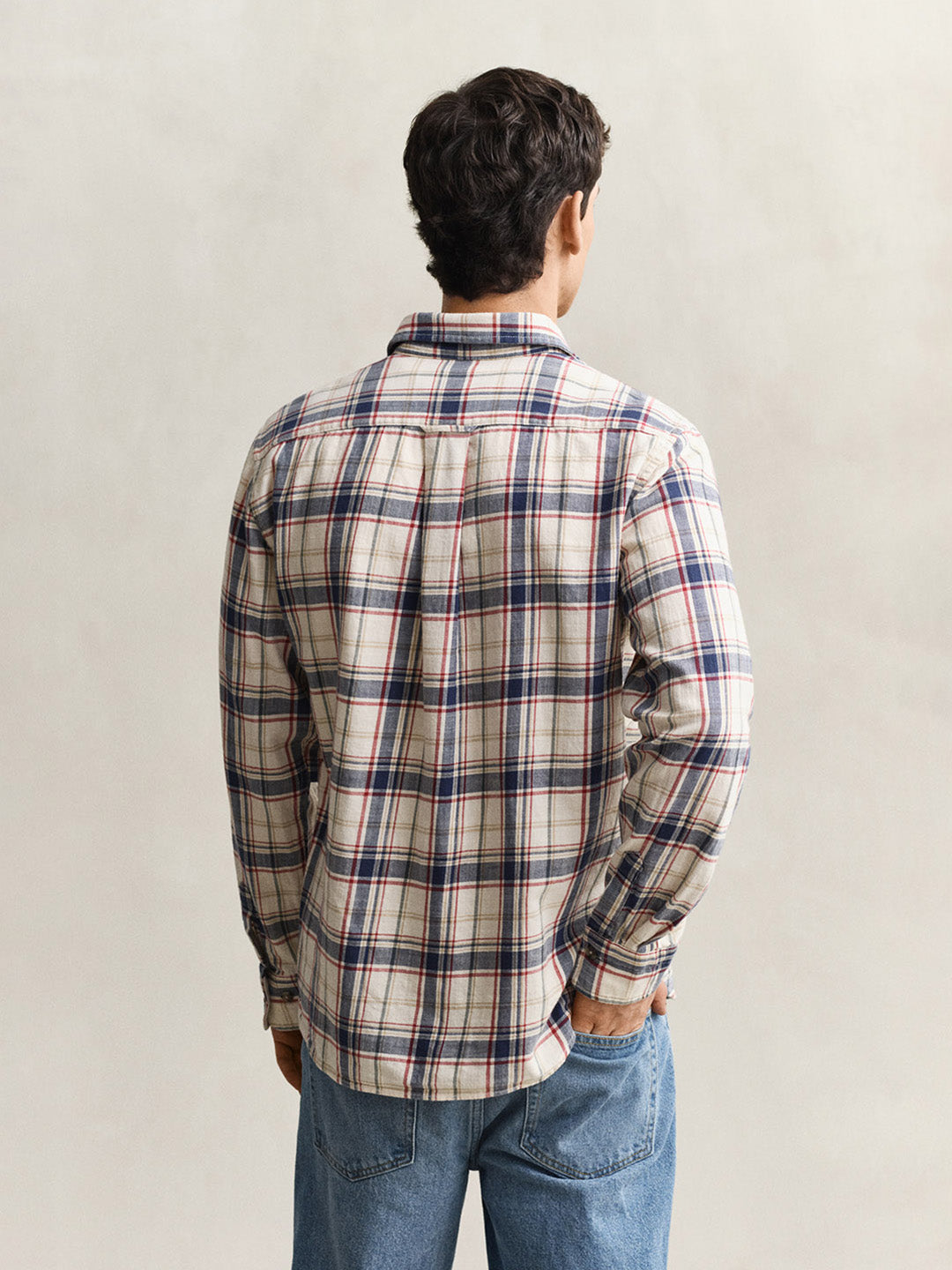 GANT Men Multicolor Checked Patch Pocket Shirt