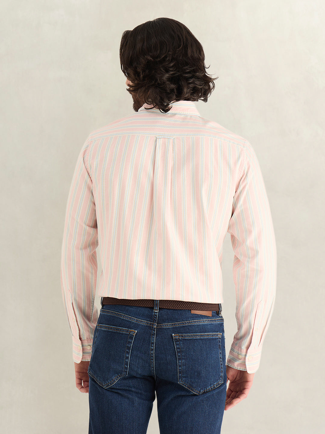 Gant Men Striped Pink Shirt