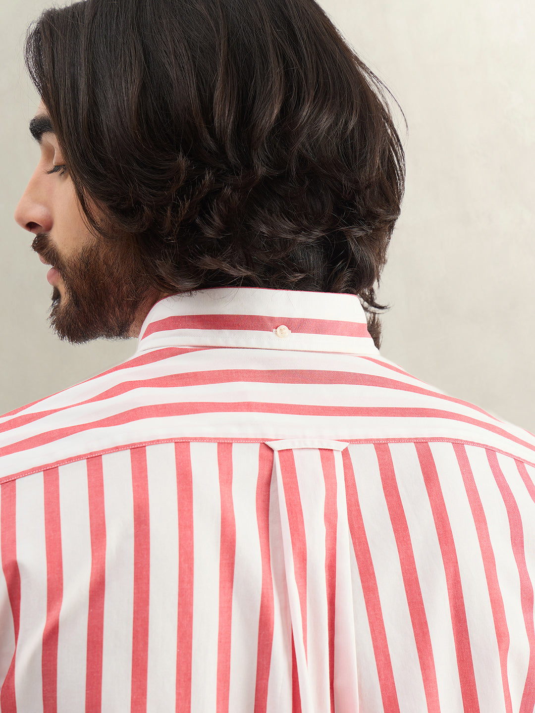 Gant Men Striped Red Shirt