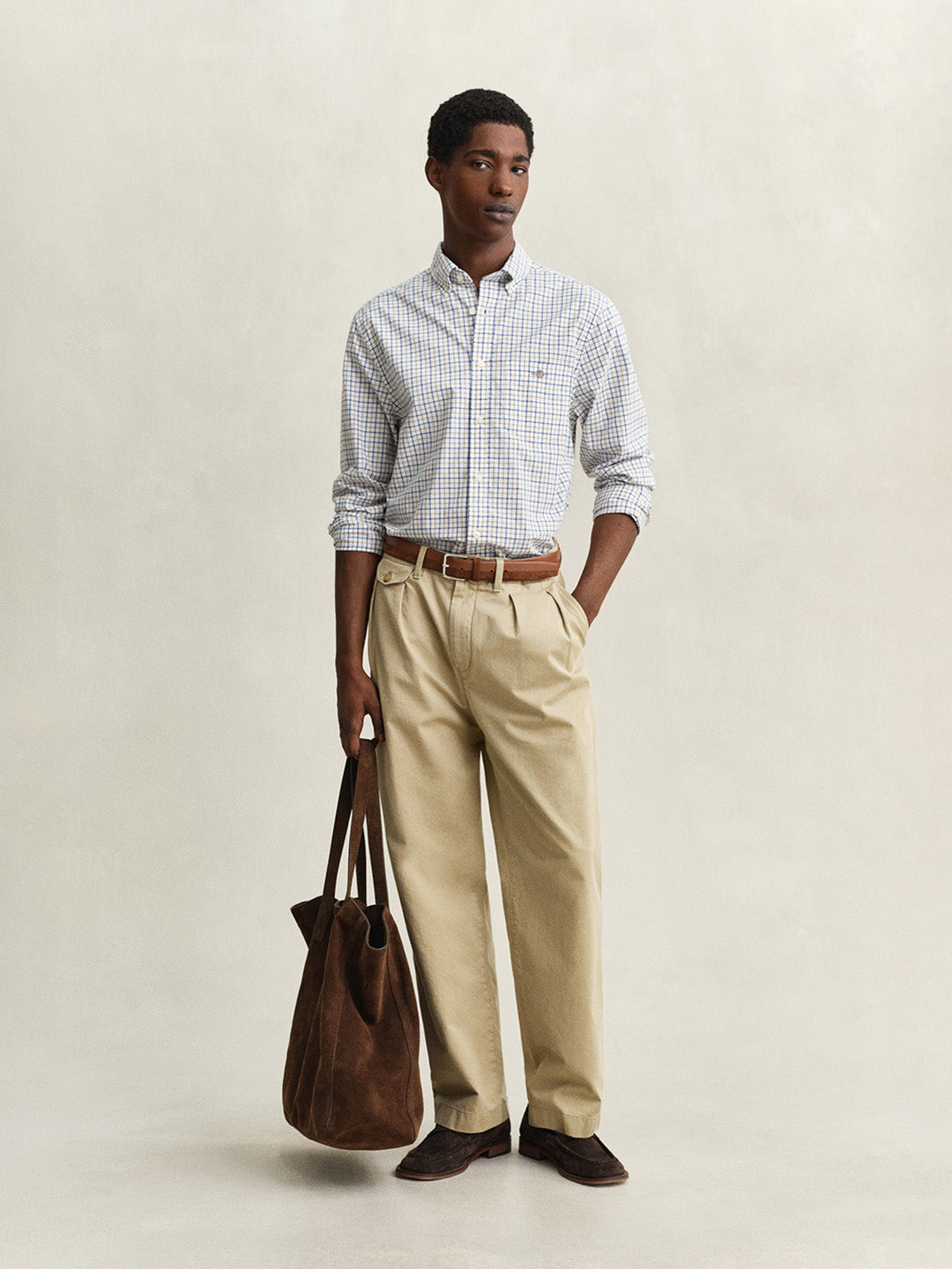Gant Men Multicolor Checked Regular Fit Classic Poplin Shirt