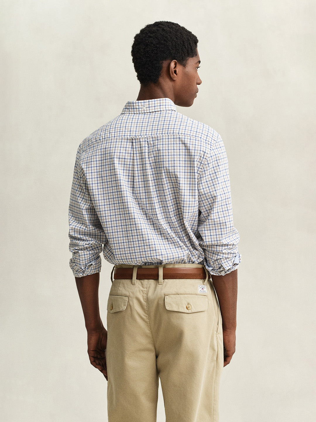 Gant Men Multicolor Checked Regular Fit Classic Poplin Shirt