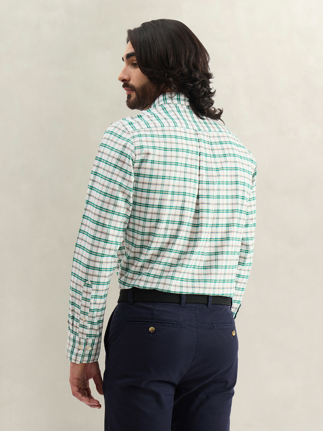 Gant Men Checked Green Shirt