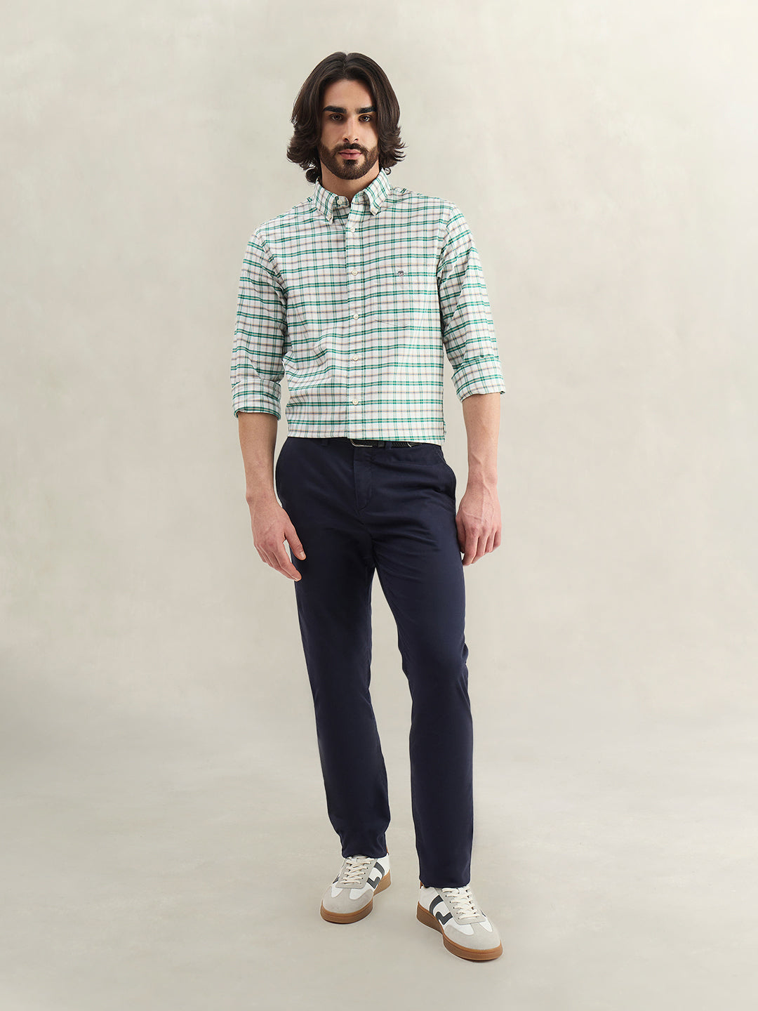 Gant Men Checked Green Shirt