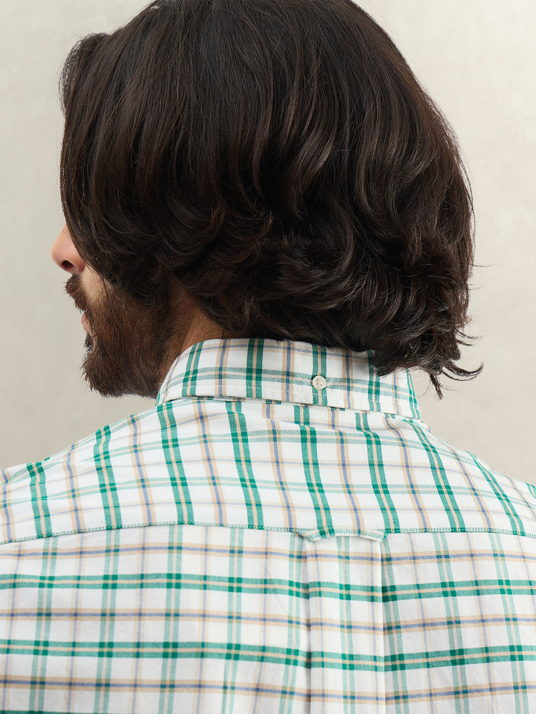 Gant Men Checked Green Shirt