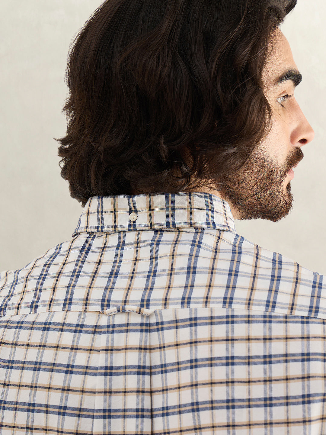 Gant Men Checked Blue Shirt