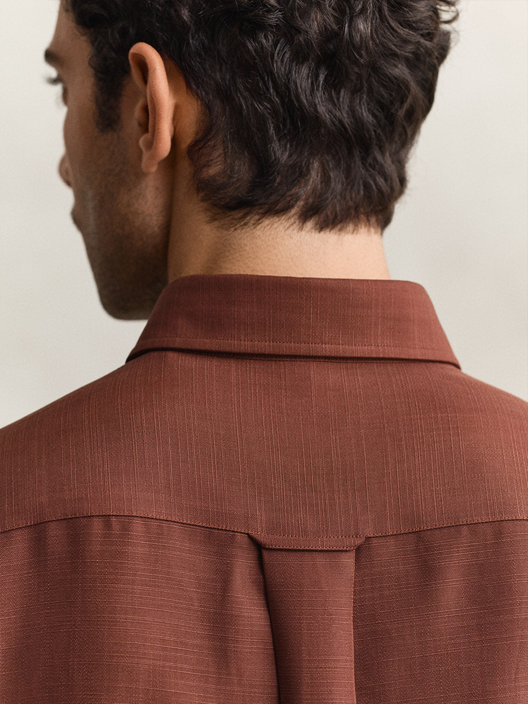 Gant Men Brown Solid Regular Fit Shirt