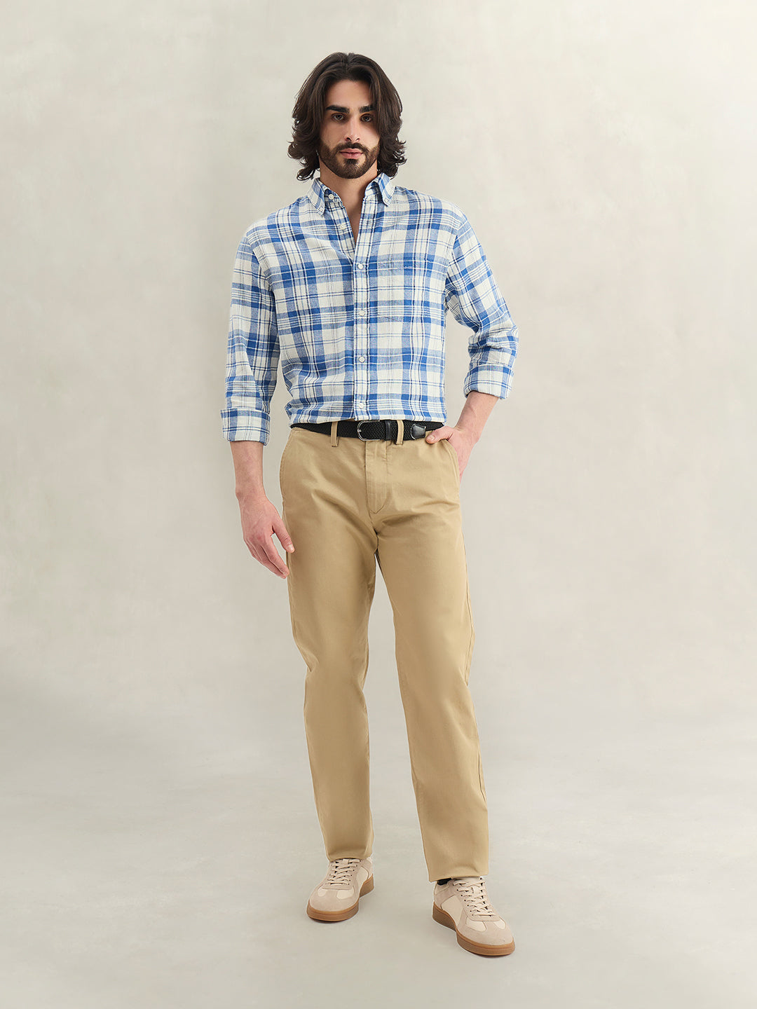 Gant Men Checked Blue Shirt