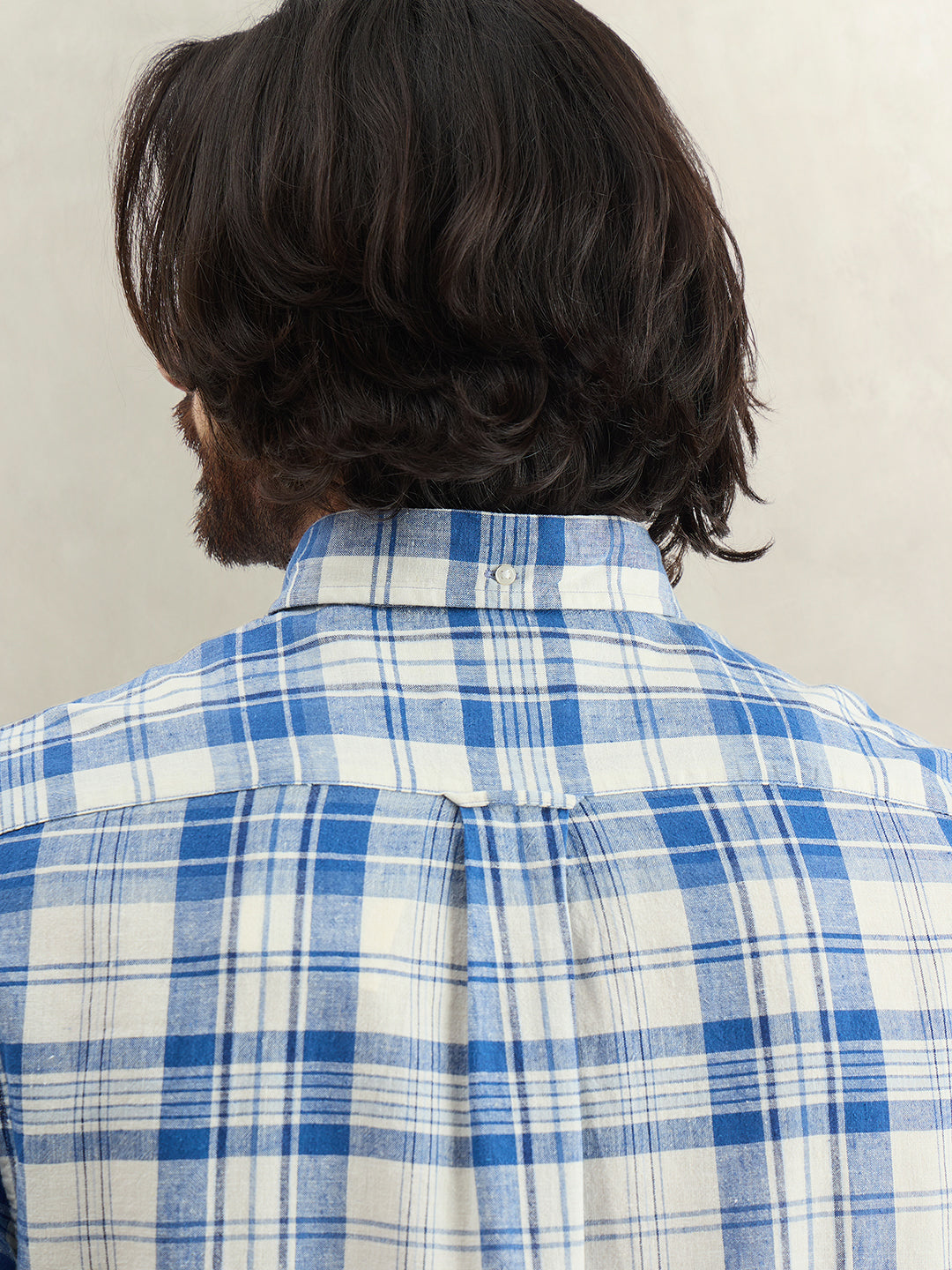 Gant Men Checked Blue Shirt