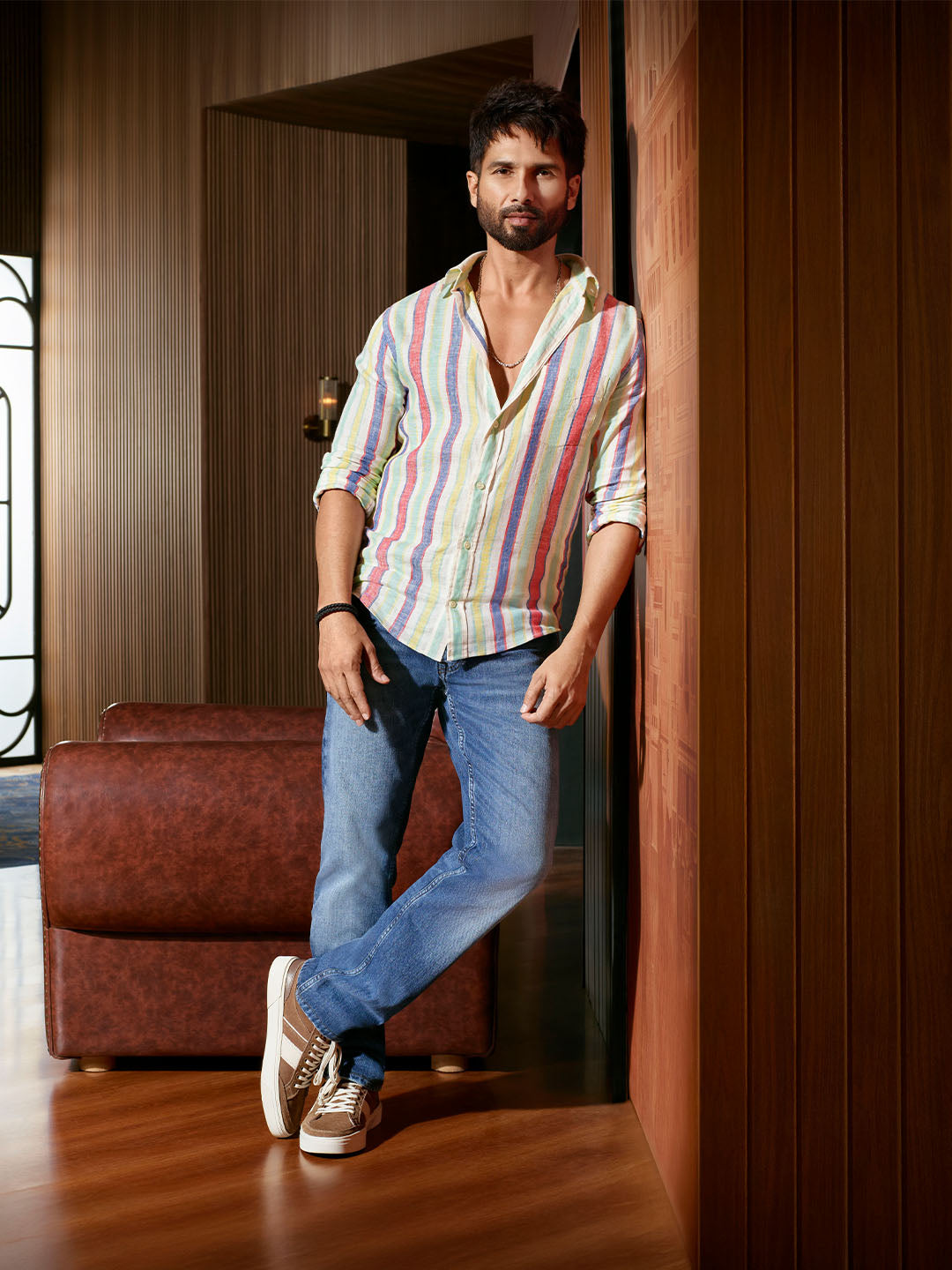 GANT Men Multicolour Striped Linen Shirt