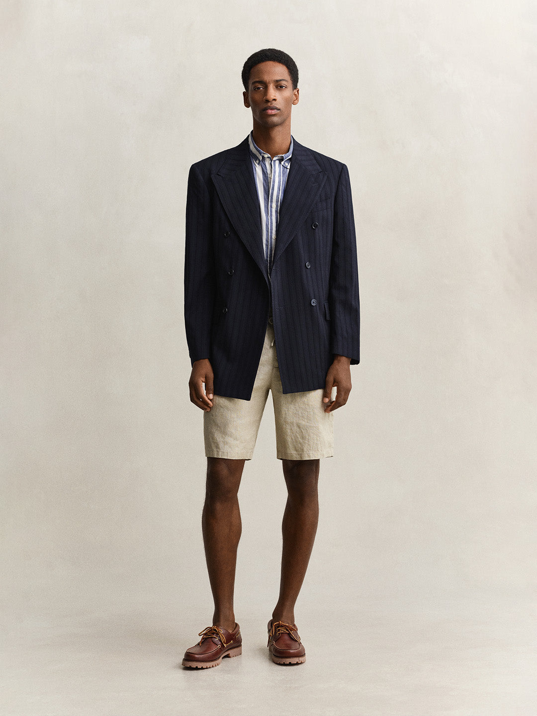 GANT Men Blue Striped Cotton Shirt