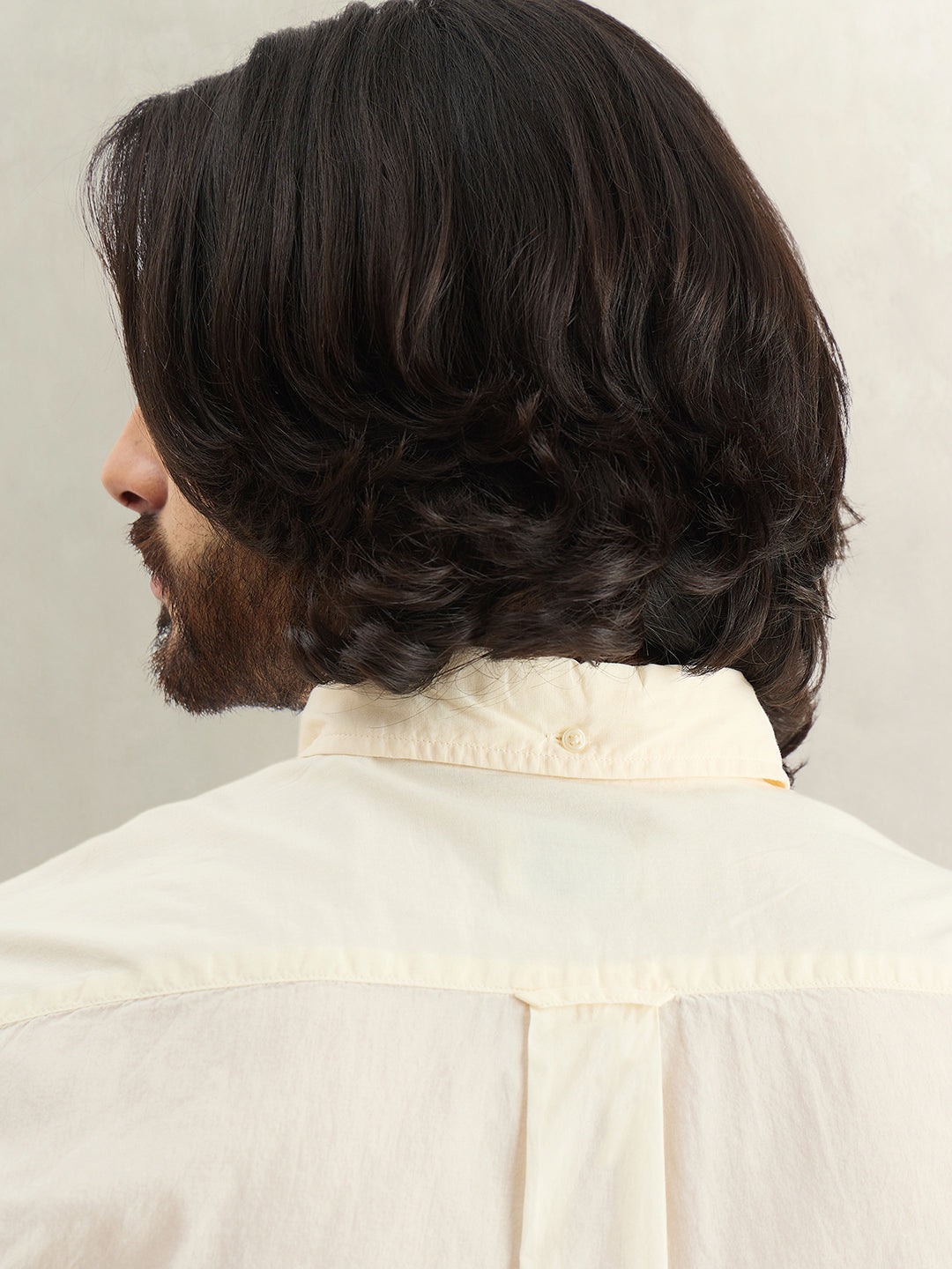 Gant Men Solid Cream Shirt