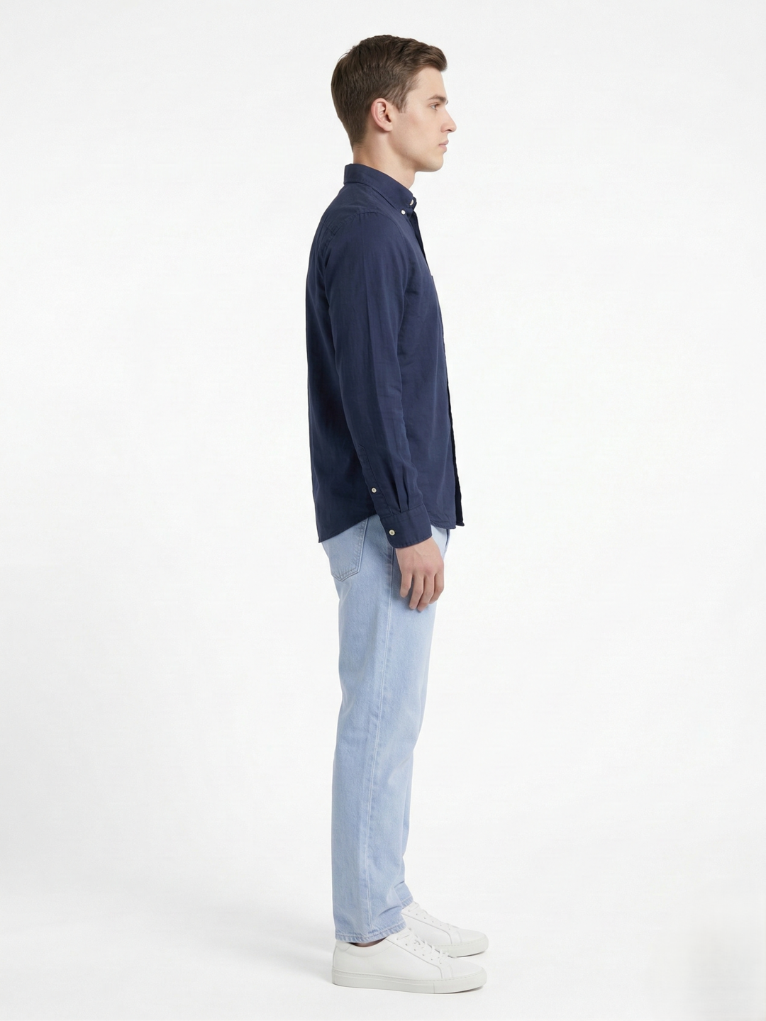 Gant Blue Cotton Solid Shirt
