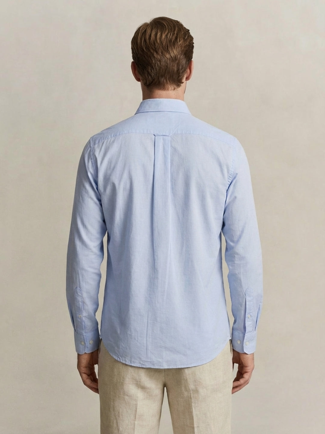 Gant Men Poplin Blue Classic Collar Shirt
