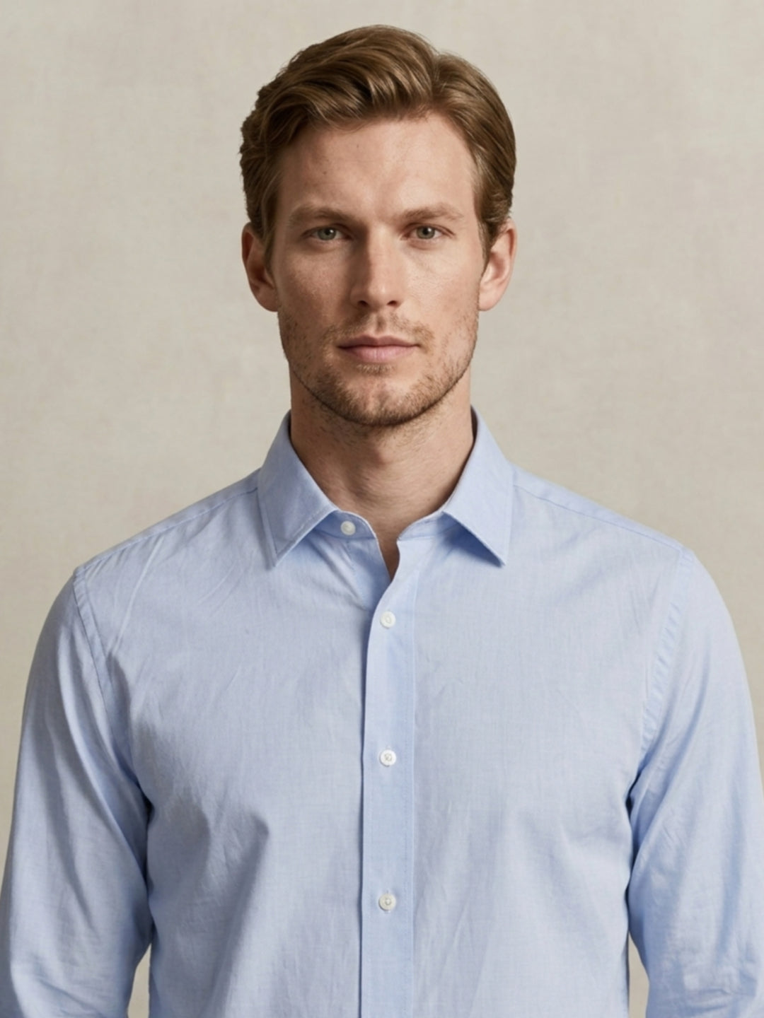 Gant Men Poplin Blue Classic Collar Shirt