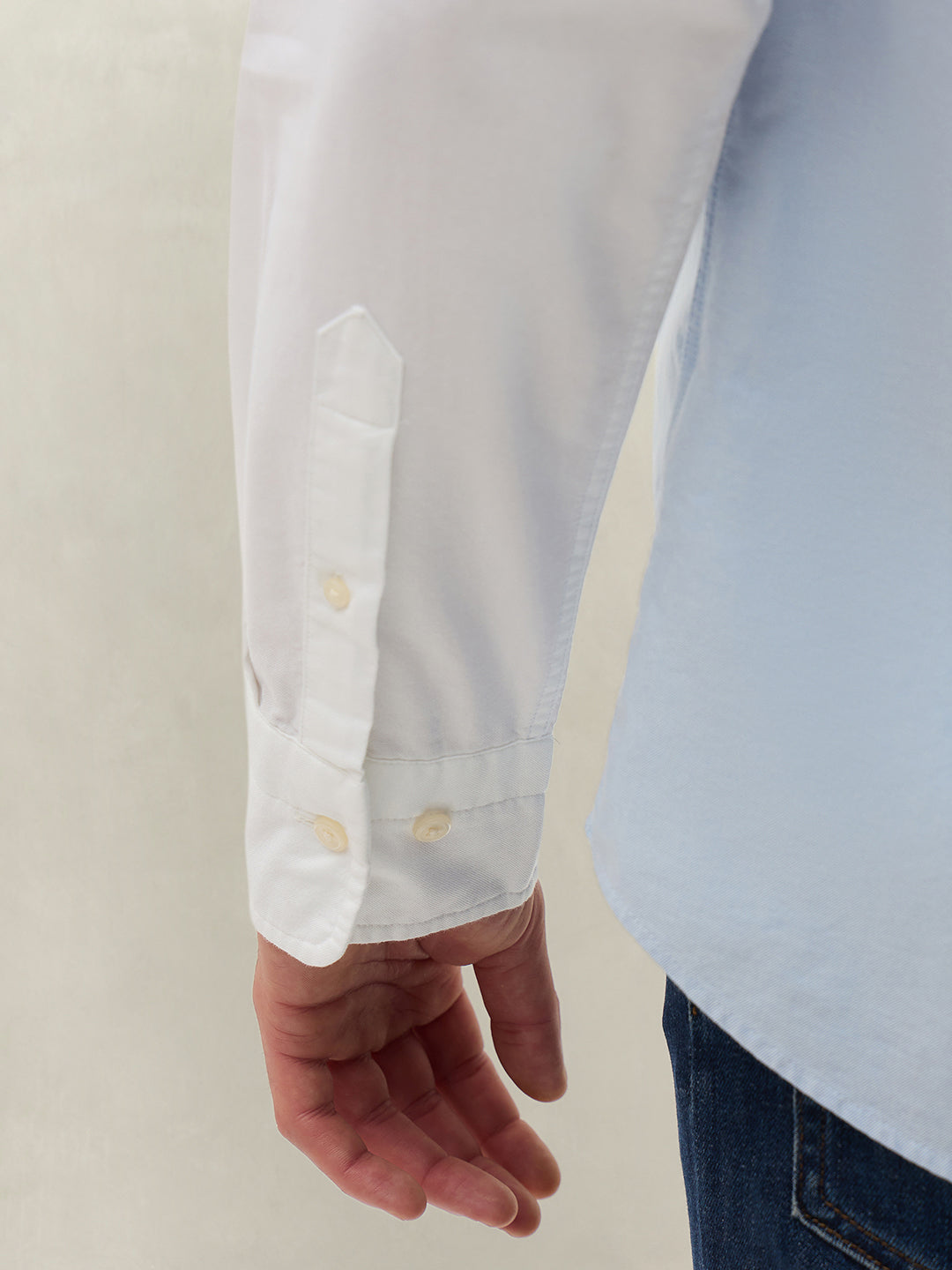 Gant Men Blue Colourblocked Shirt