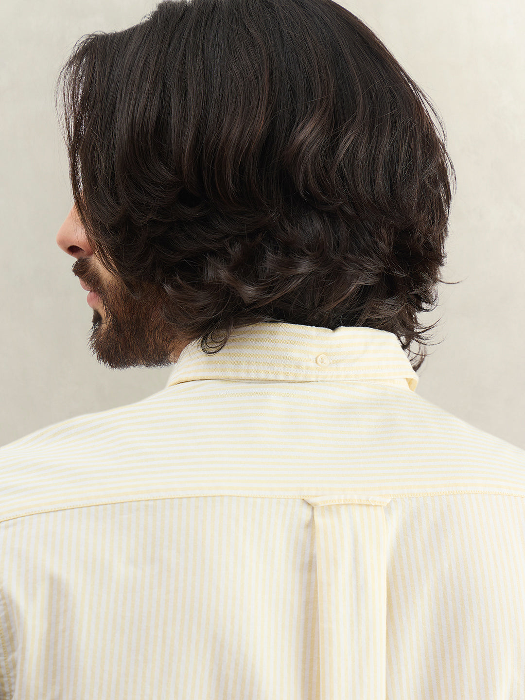 Gant Men Yellow Colourblocked Shirt