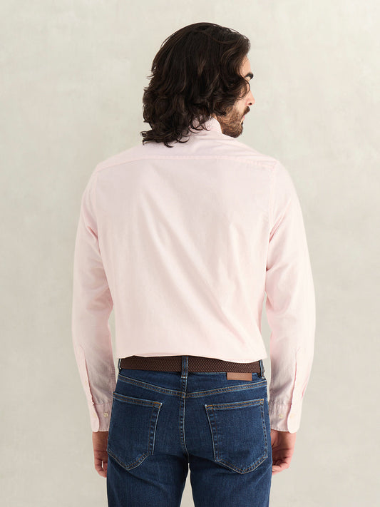 Gant Men Pink Solid Regular Fit Pure Cotton Shirt
