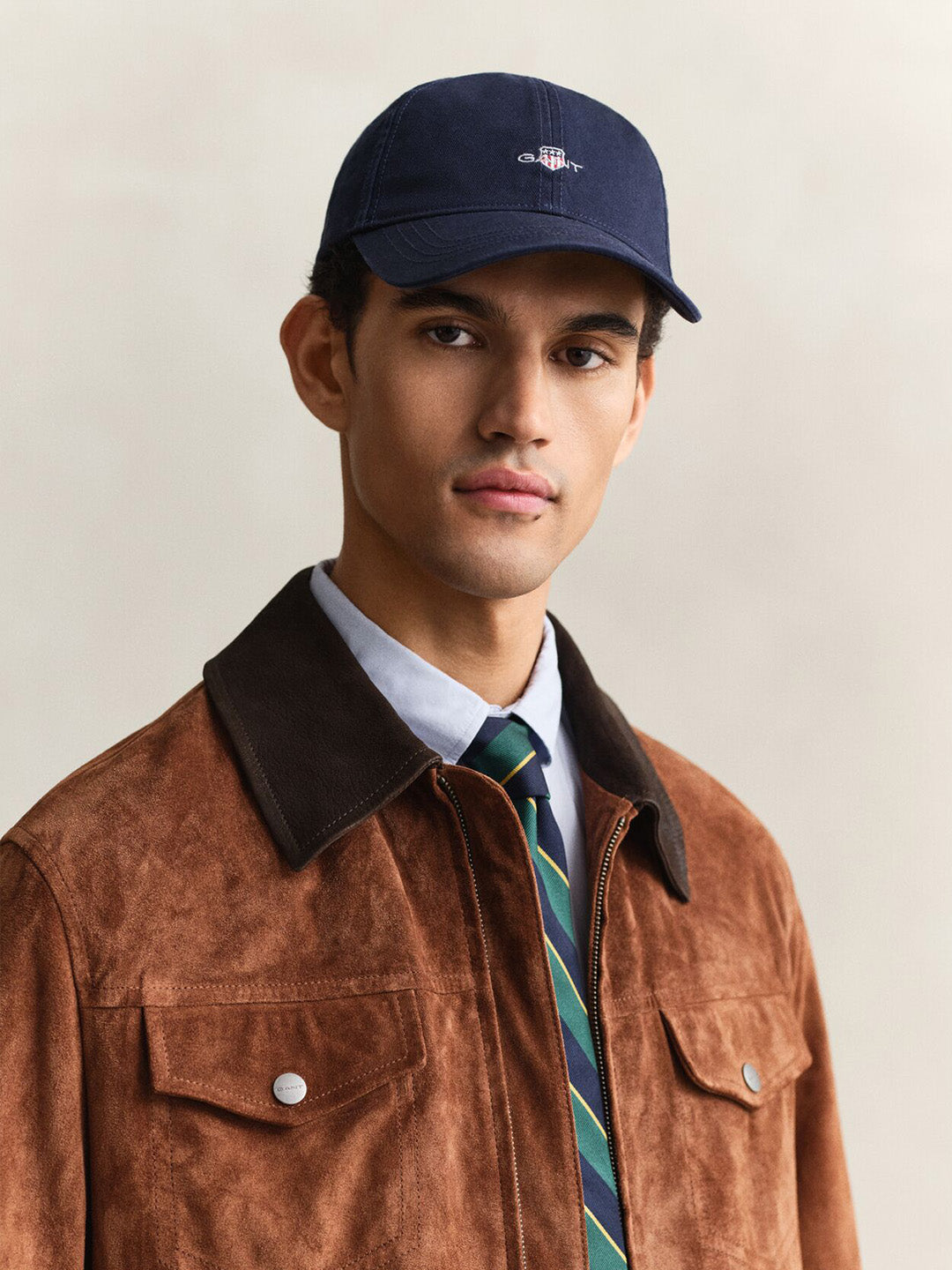 Gant Men Navy Blue Shield Cap