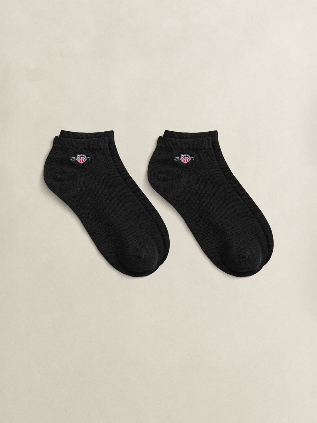 Gant Men Black Shield Ankle Socks Pack of 2