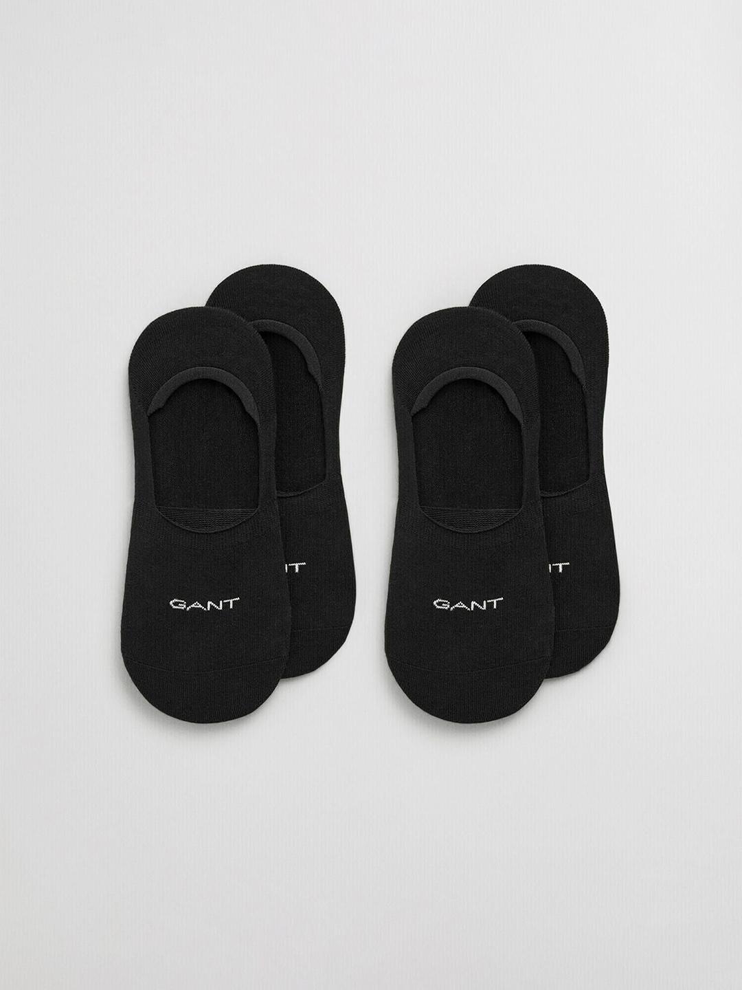 Gant Men Black Solid Regular Fit Socks - Pack Of 2