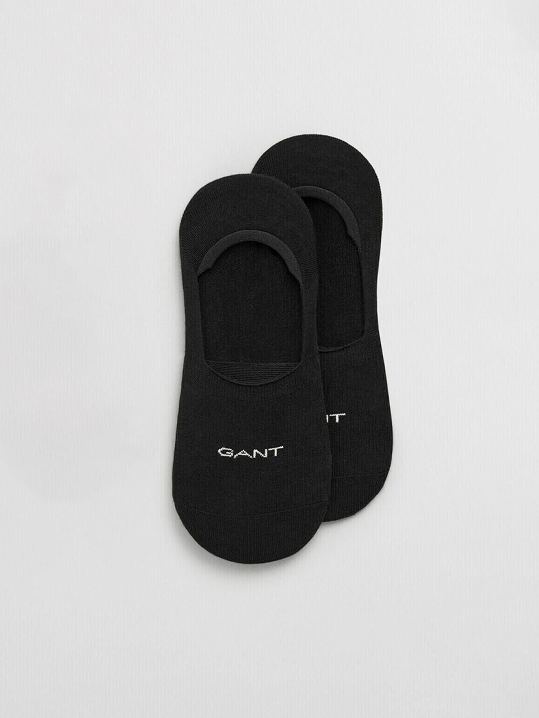 Gant Men Black Solid Regular Fit Socks - Pack Of 2