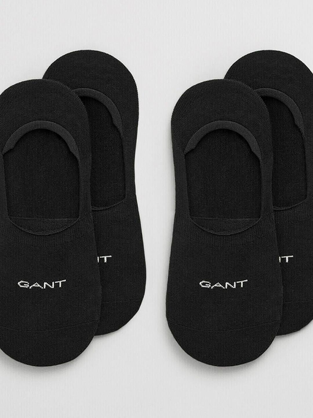Gant Men Black Solid Regular Fit Socks - Pack Of 2