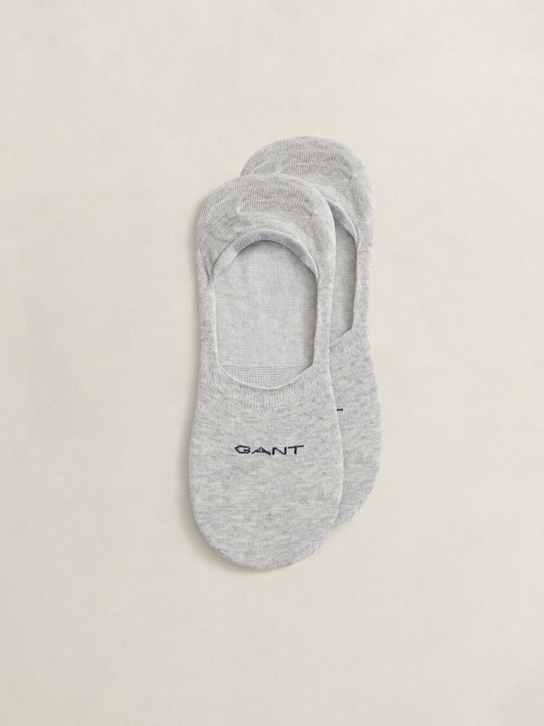 Gant Men Grey Solid Regular Fit Socks - Pack Of 2