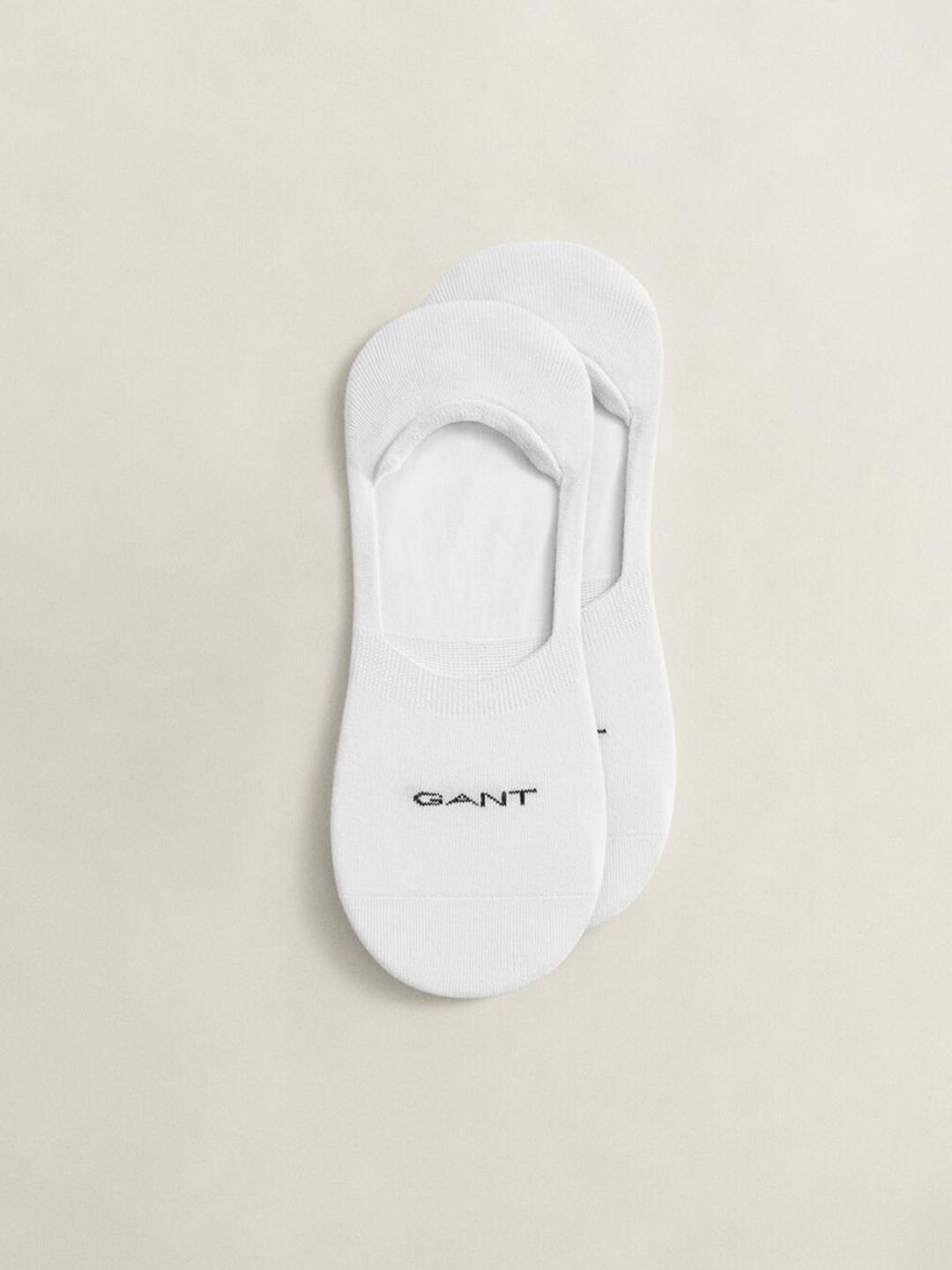Gant Men White Solid Regular Fit Socks - Pack Of 2