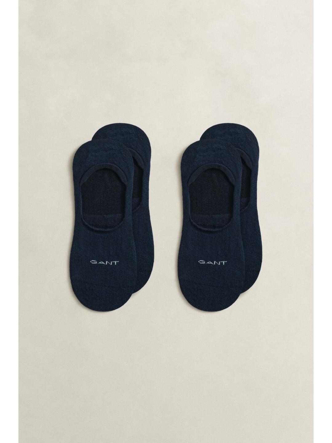 Gant Men Dark Navy Solid Regular Fit Socks - Pack Of 2