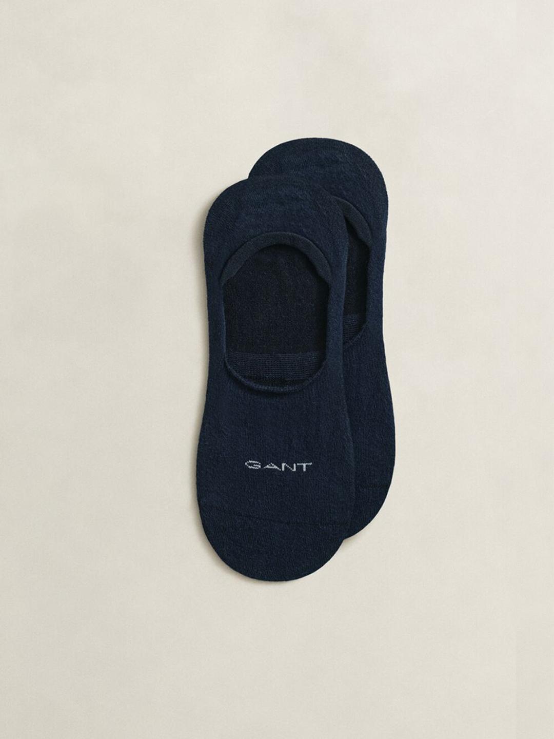 Gant Men Dark Navy Solid Regular Fit Socks - Pack Of 2