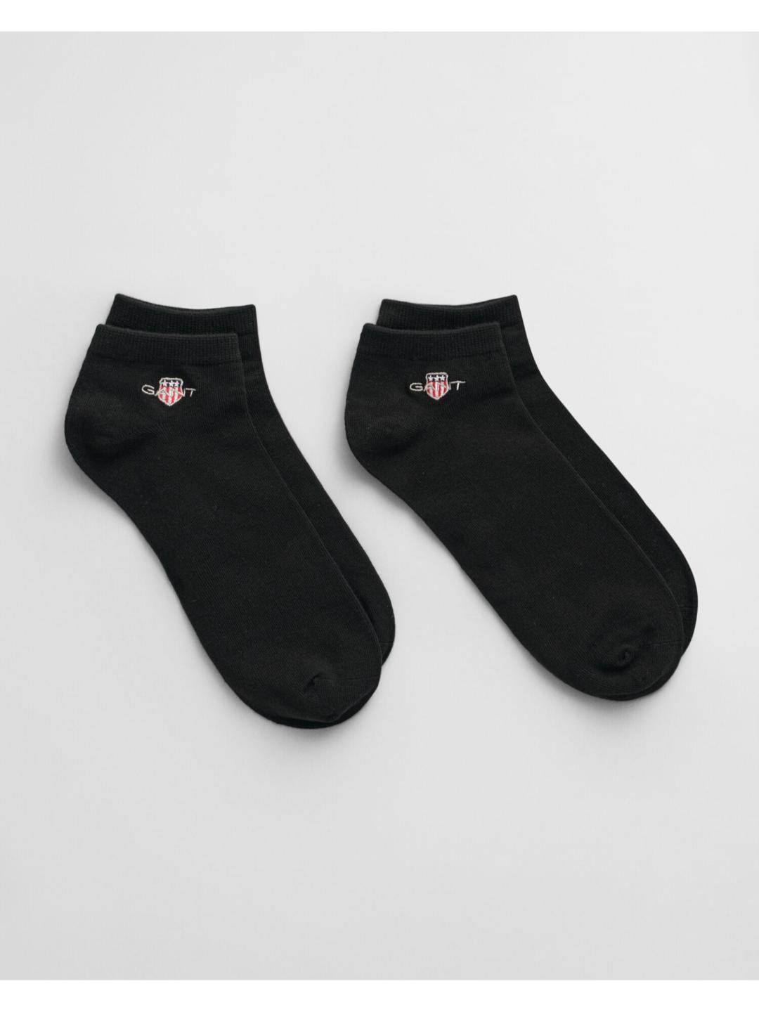Gant Men Black Solid Regular Fit Socks - Pack Of 2