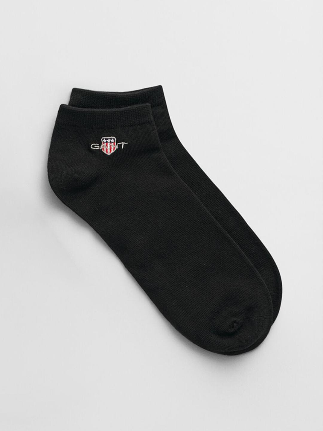Gant Men Black Solid Regular Fit Socks - Pack Of 2