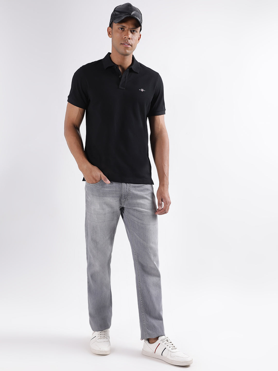 Gant Men Solid Polo Half Sleeves T-shirt