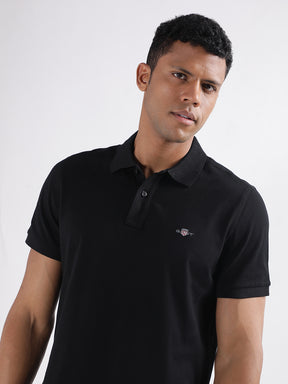 Gant Men Solid Polo Half Sleeves T-shirt