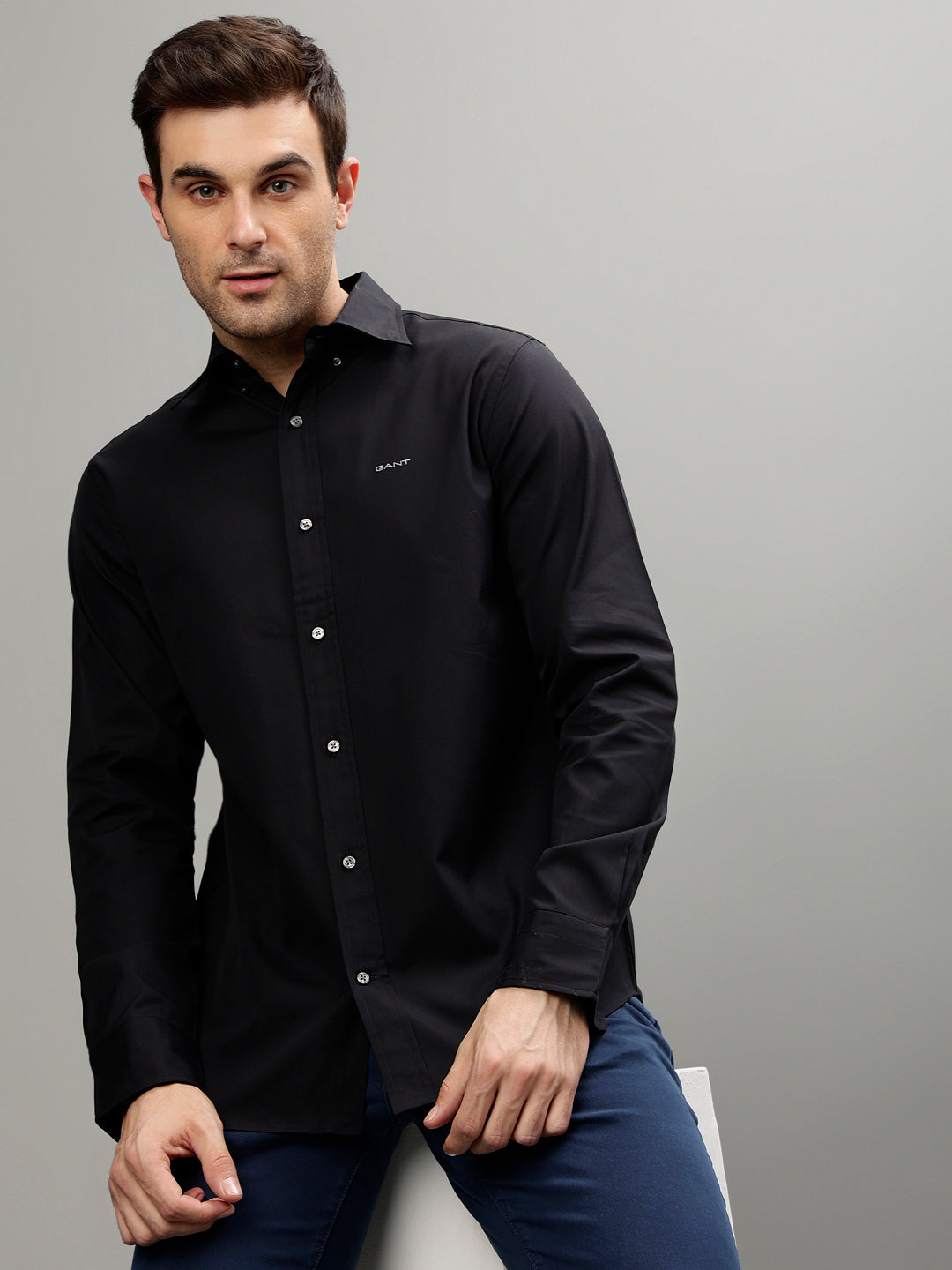 Gant Black Fashion Regular Fit Shirt