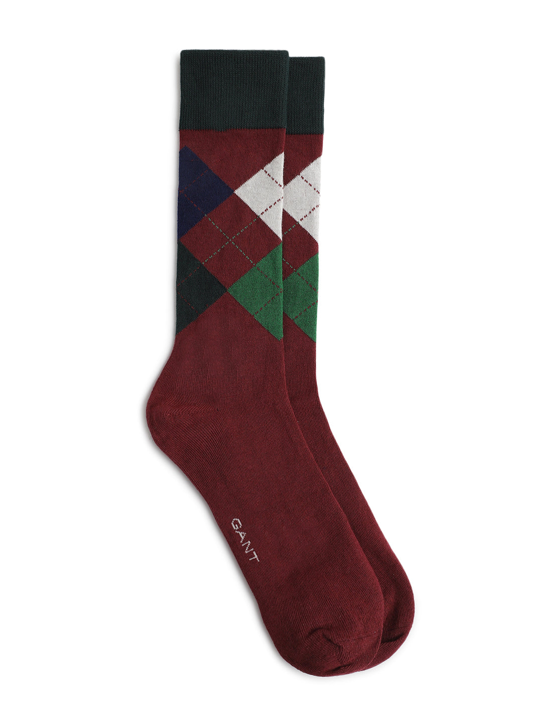 Gant Men Red Colour Blocked Socks