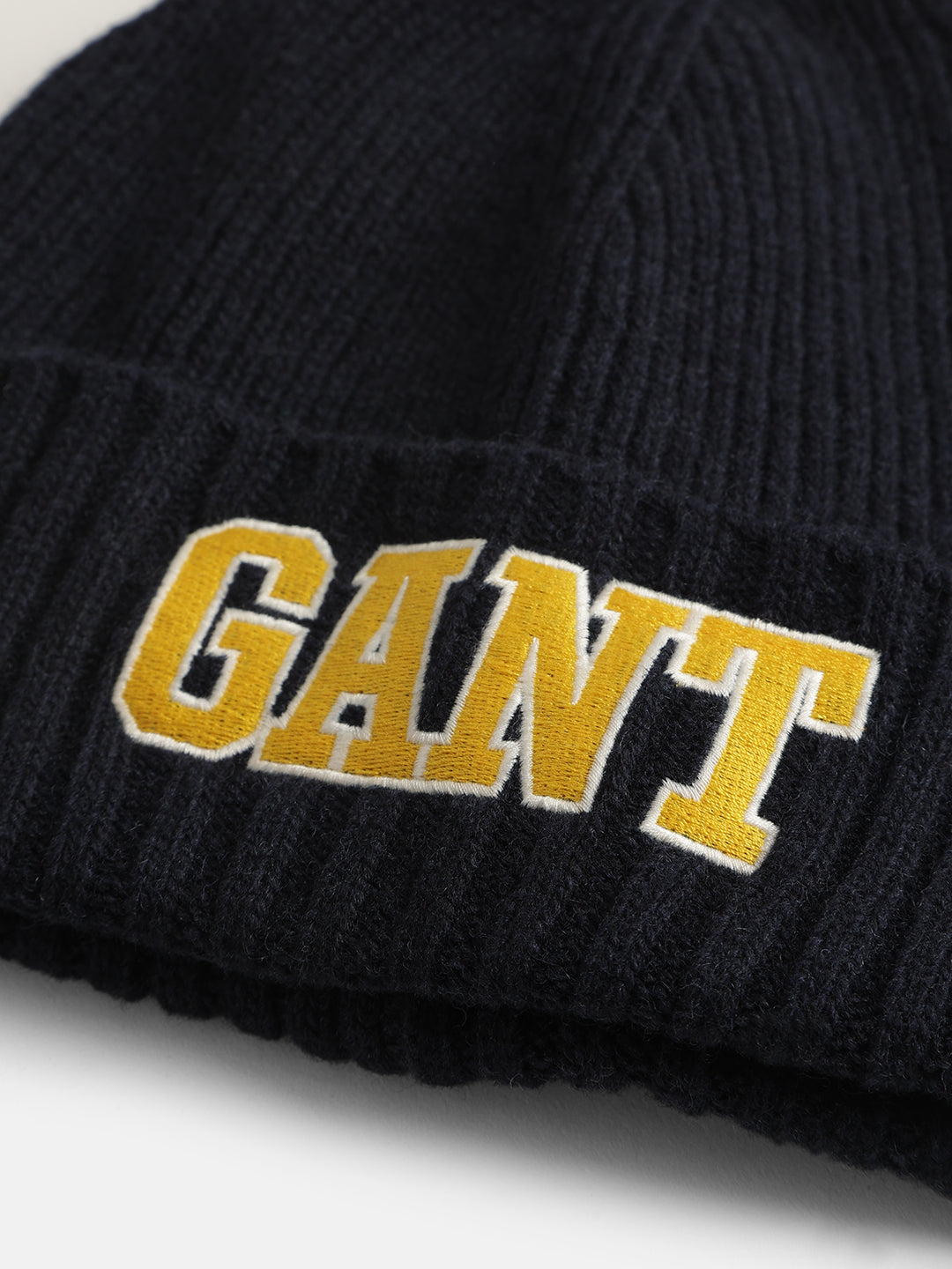 Gant Men Blue Solid Muffler with Beanie Caps