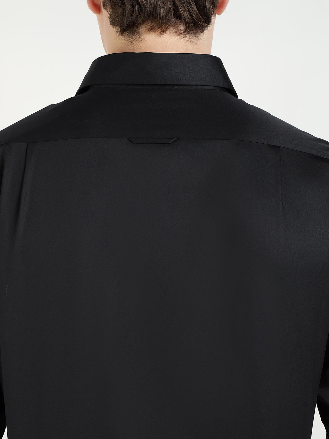 Gant Men Black Solid Collar Shirt