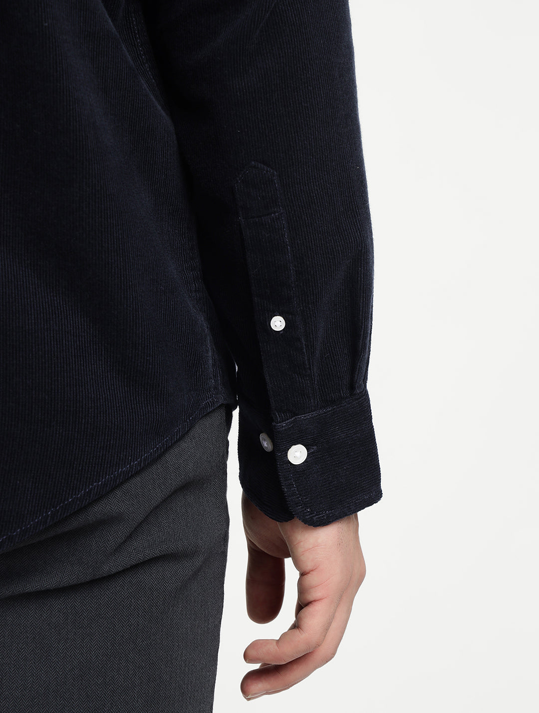 Gant Men Black Solid Collar Shirt