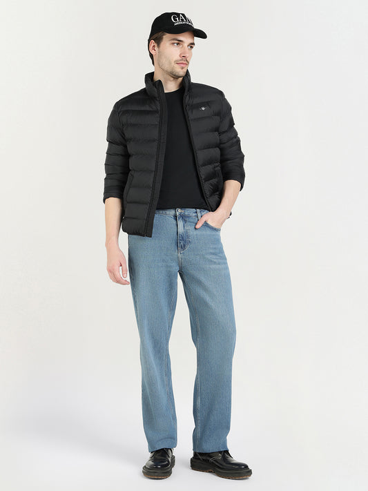 Gant Men Black Solid Collar Jacket