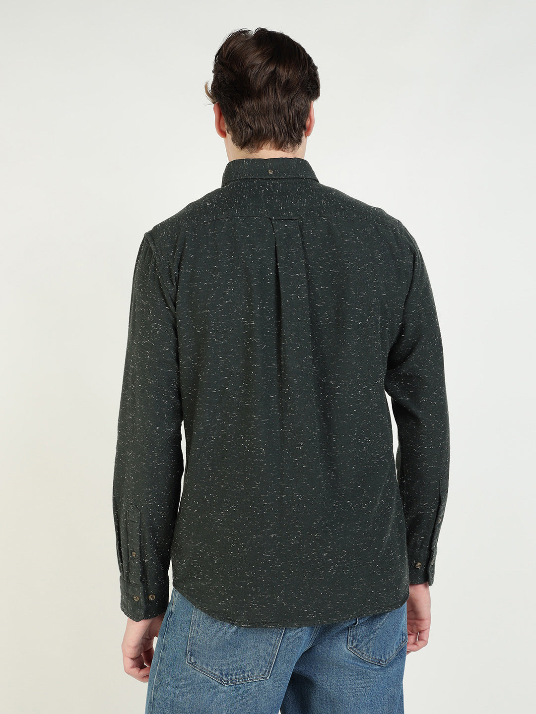 Gant Men Black Solid Collar Shirt