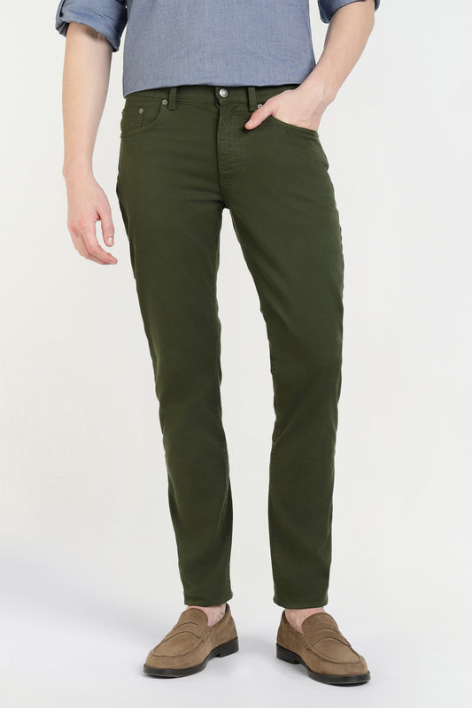 Gant Men Green Slim Fit Solid Jeans