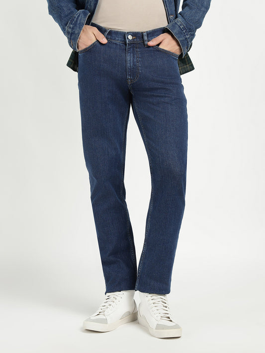 Gant Men Blue Slim Fit Solid Jeans