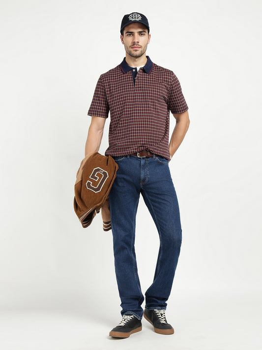 Gant Men Blue Regular Fit Solid Jeans